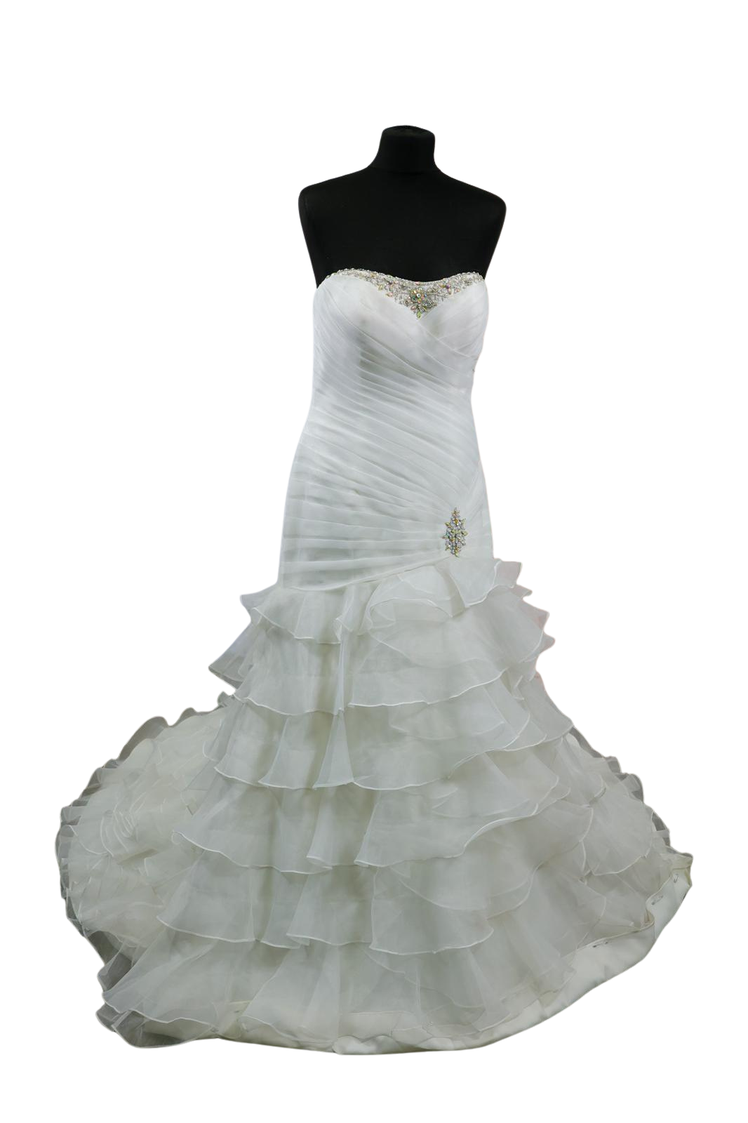 Strapless Ivory Wedding Dress - Image 4