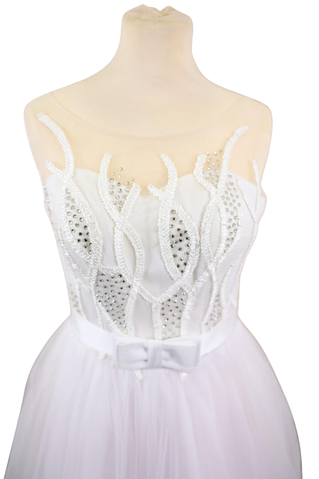 White Tulle Wedding Dress - Image 2