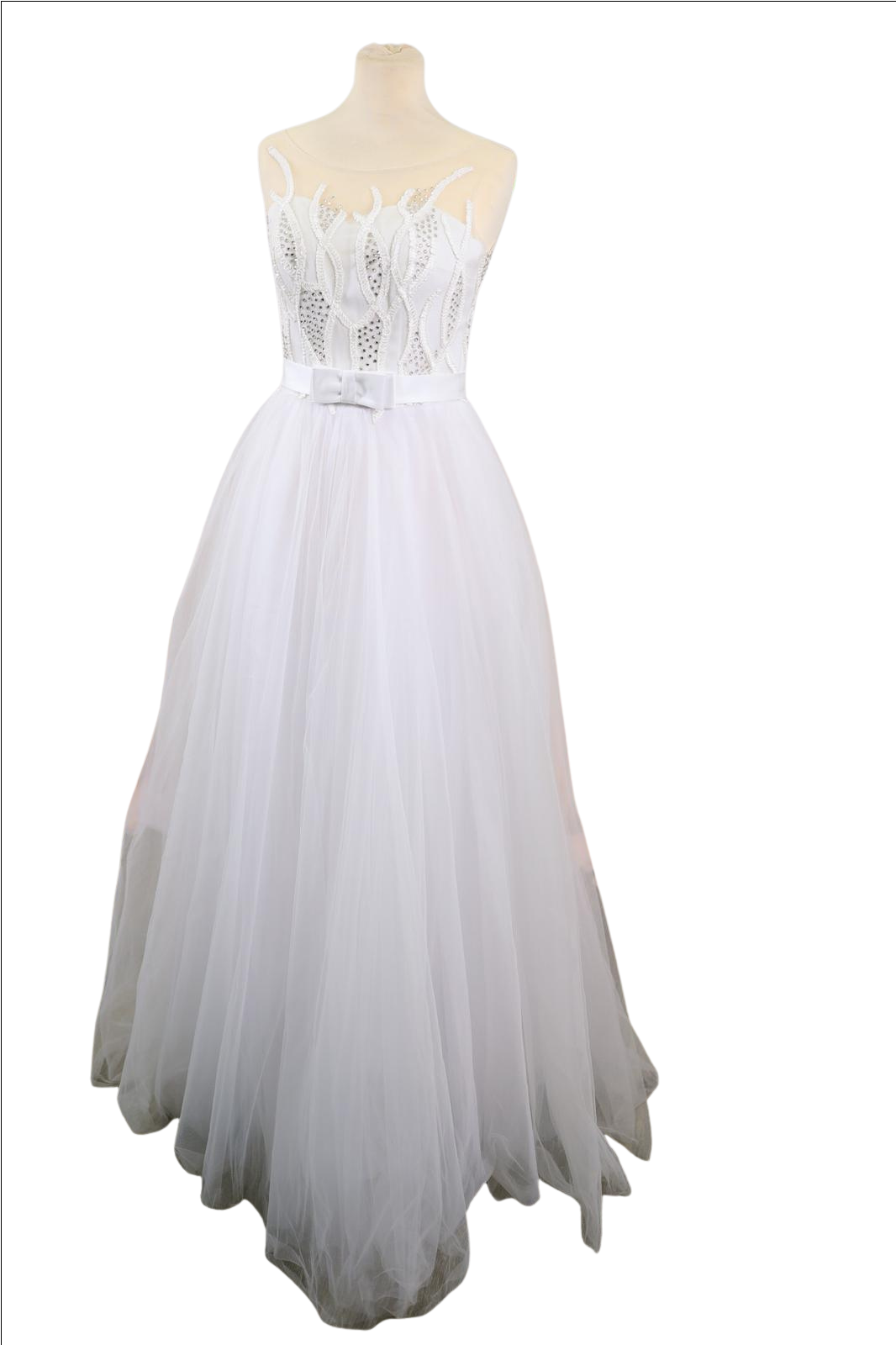 White Tulle Wedding Dress - Image 5