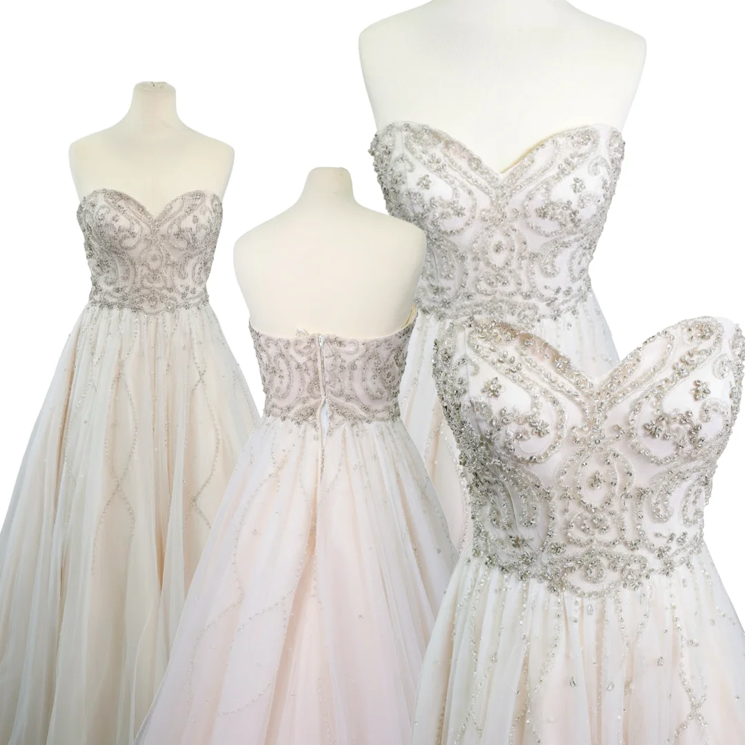 Beaded Sweetheart A-Line Wedding Dress