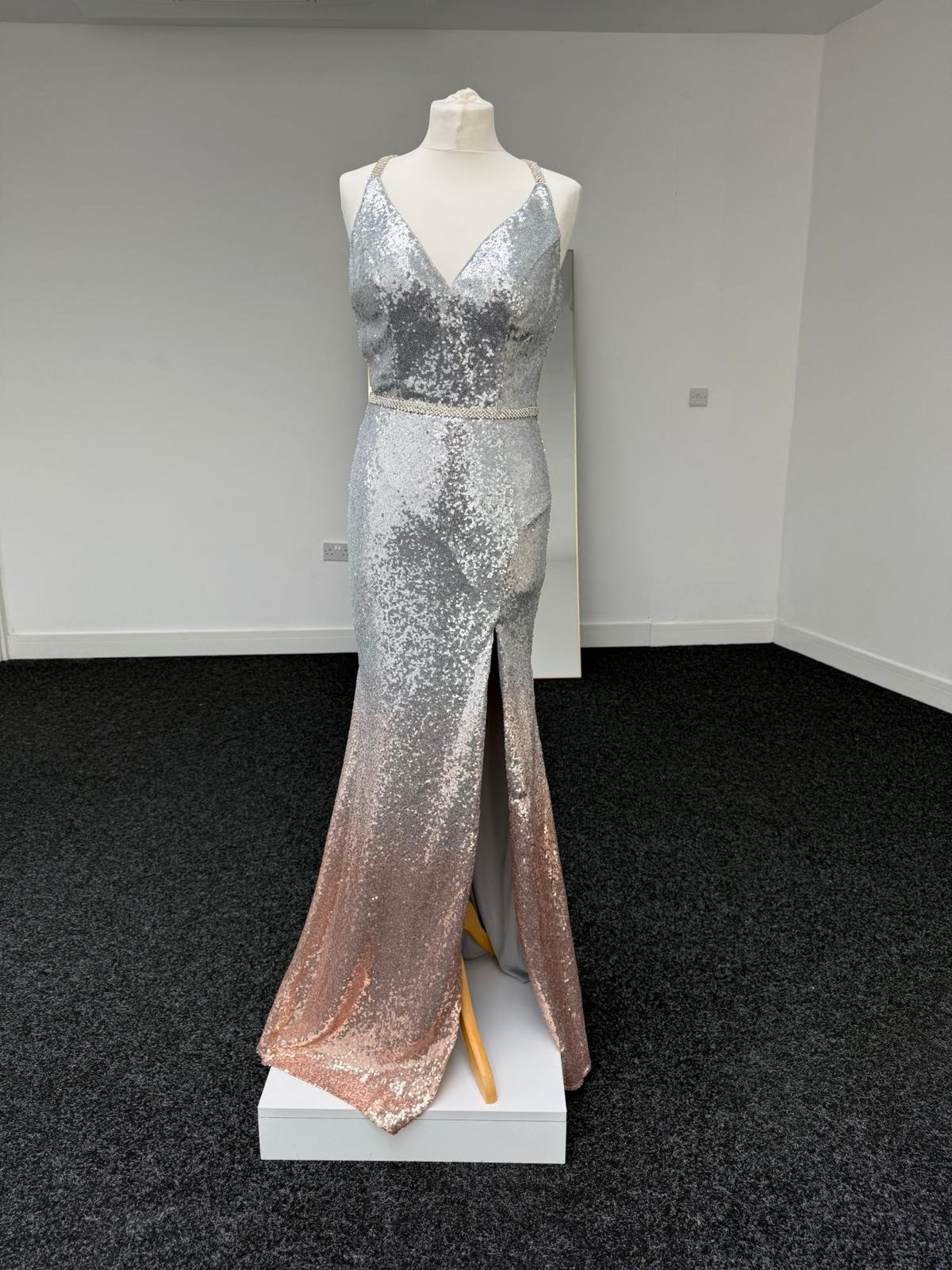 Celestial Shine Ombre Evening Dress